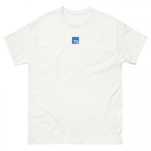 unisex-classic-tee-white-front-6808977319530.jpg Typescript TS - Unisex classic tee